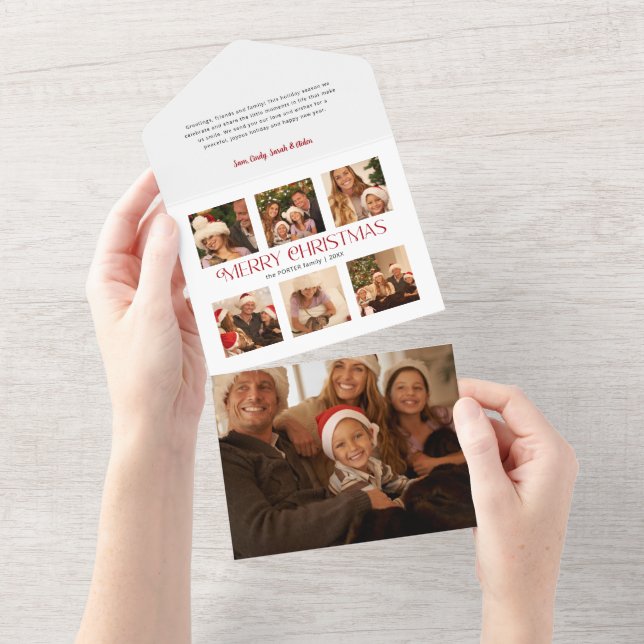 Multifotografia de Tipografia de Natal Moderna e F (Aba destacável)