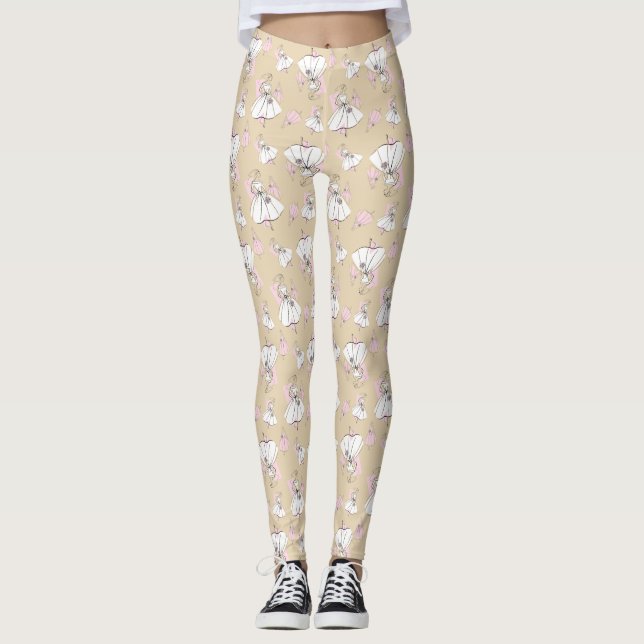 Múltiplas leggings do Grupo Neutral da Moda (Frente)