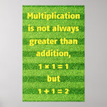 Multiplicação e adição - Poster de matemática<br><div class="desc">Multiplicação e adição</div>