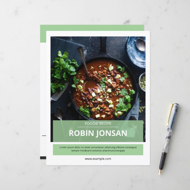 Multipurpose Food Postcard Flyer Template (Frente/Verso In Situ)