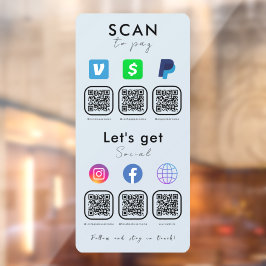 MultiQR Code Social Media Scan to Pay Soft Marinho