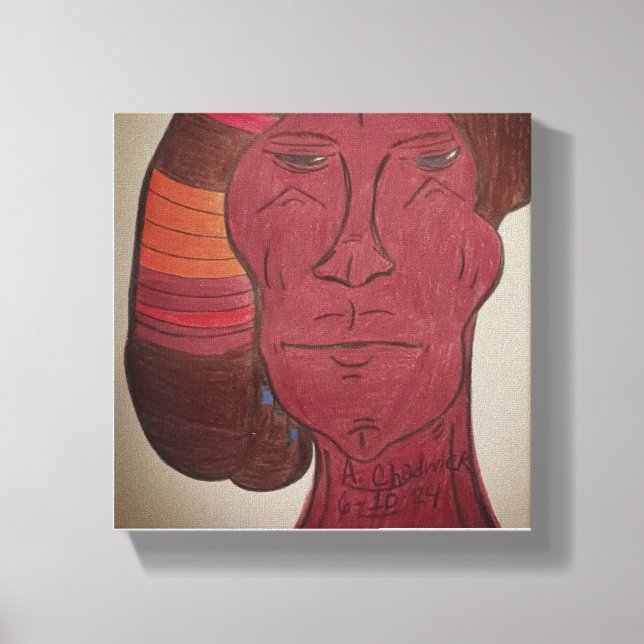Multiracial Art Stretched Canvas Print (Frente)