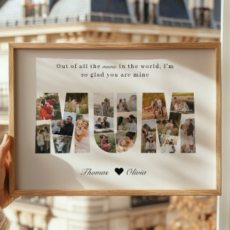 Mum 20 Photo Collage Gift for Mother's Day Poster