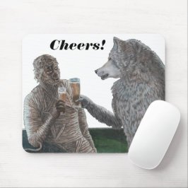 Múmia e Bebendo de Werewolf animam o mouse Pad