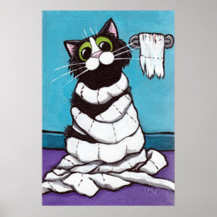 Mummified - impressão lunático do gato