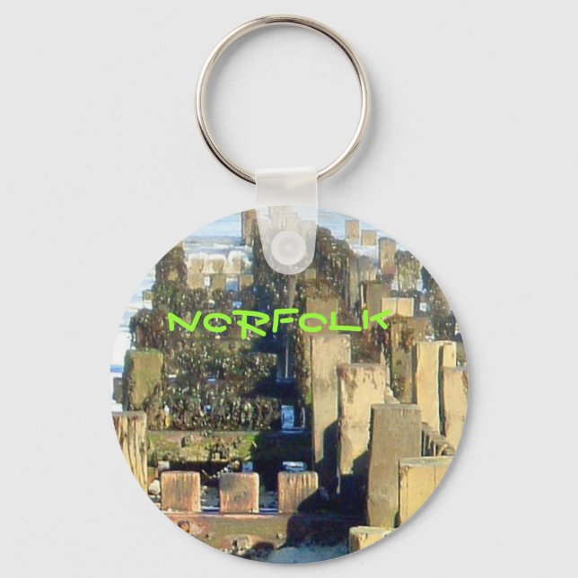 Mundesley Beach Groin, Norfolk, chaveiro do Reino  (Frente)