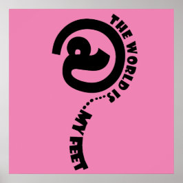 mundo aos meus pés poster feliz