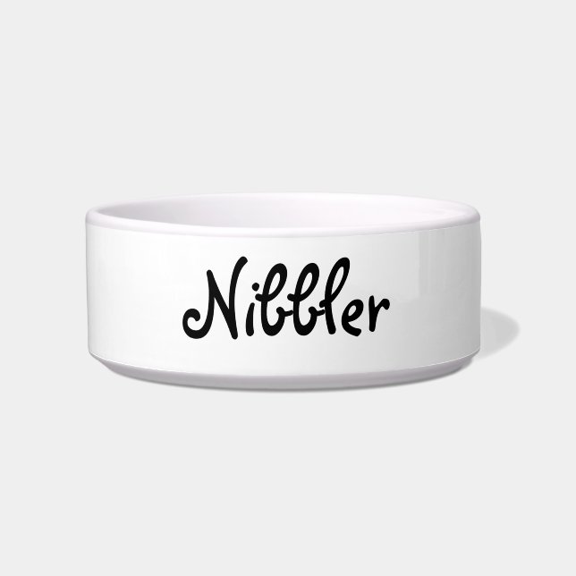 mundo das palavras do cão comida e beba tigela (Frente)