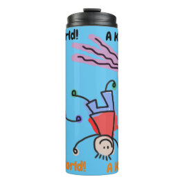 Mundo de Crianças! Garrafa Térmica Portátil