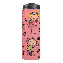 Mundo de Crianças! Garrafa Térmica Portátil
