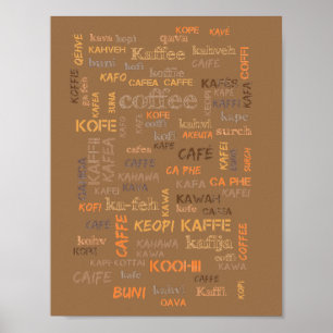 Mundo do Café - poster de 8,5 x 11