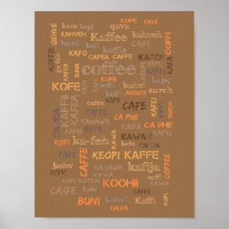 Mundo do Café - poster de 8,5 x 11
