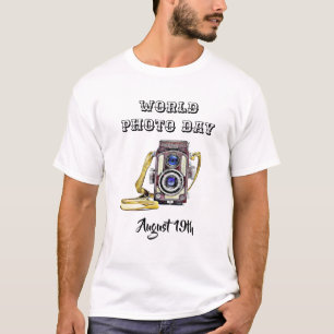 Mundo foto dia camisa do 19 de agosto