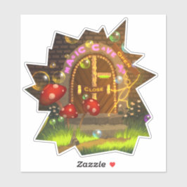 Mundo Mágico Adesivo Colorido Brilhante