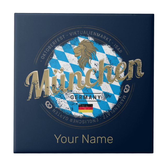 Munique Bavaria Vintage Oktoberfest Alemanha (Frente)