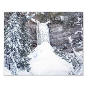 Munising Falls Froze - Foto superior do Michigan