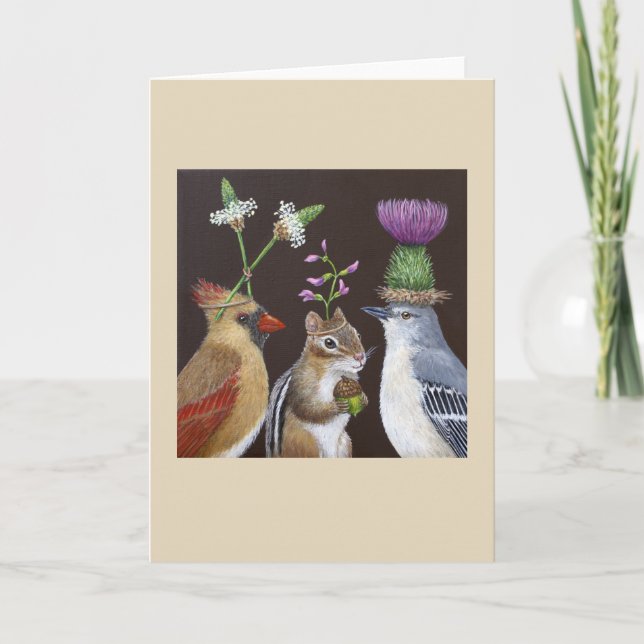 Munk no cartão de saudação do Meio (Frente)