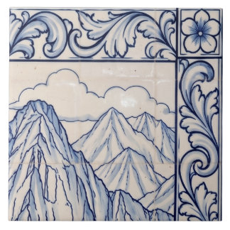 Mural de Azulejo Machu Picchu 2 de 6 Superior Dire