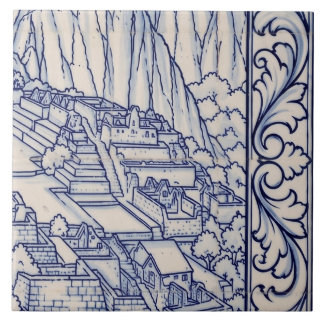 Mural de Azulejo Machu Picchu 4 de 6 Meio Direito