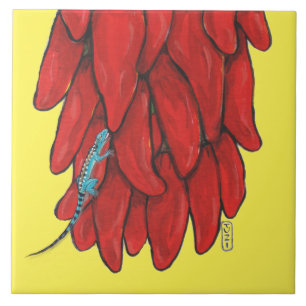 Mural de Pepper Vermelho do Chile, Azul, Sudoeste