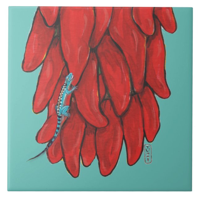 Mural de Pepper Vermelho do Chile, Azul, Sudoeste (Frente)