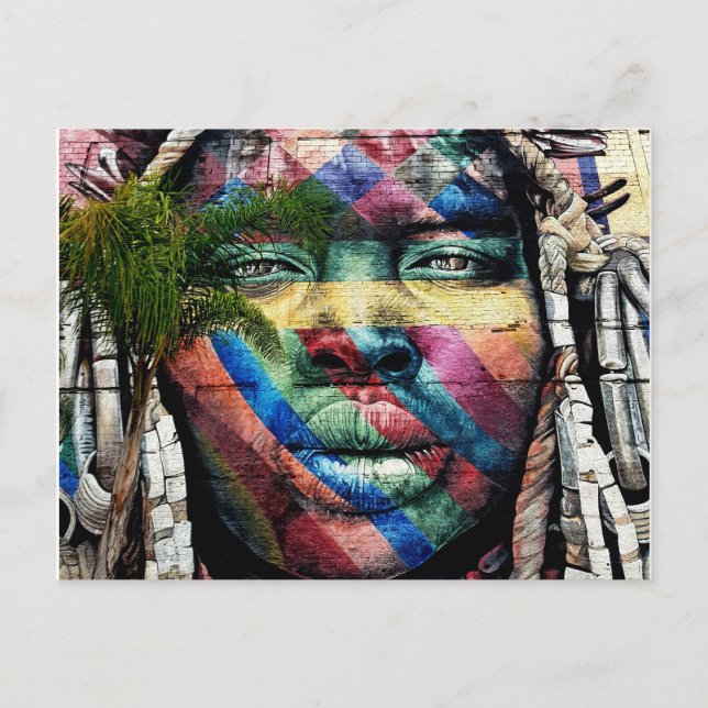 Mural de Rua Mais Grande (Brasil) Cartão Postal (Frente)