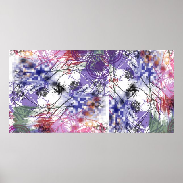 Mural de Trabalho de arte de Poster abstrato (Frente)