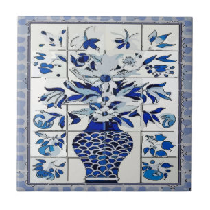 Mural do Azulejo da Flor Azul Delgada