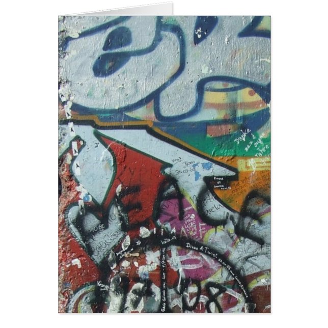 muro de Berlim do cartão (Frente)