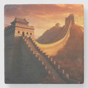 Muro de excelente da China - Porta copos de Pedra 