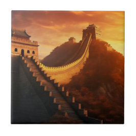 Muro de excelente da China Sunset - Majestoso
