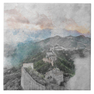 Muro de Excelente de Aquarela da China Decor