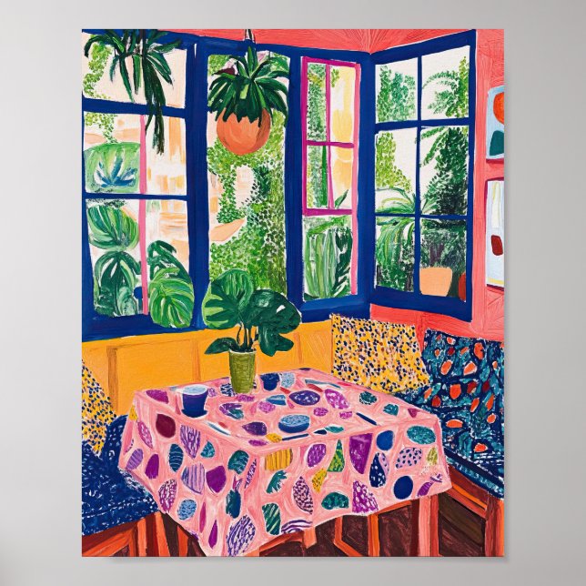 Muro de Poster Impressionante de Campo de Flor Sel (Frente)