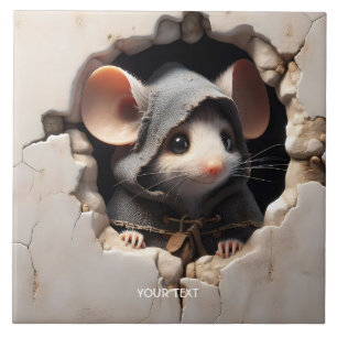 Muro rachado de um rato fantástico