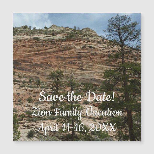 Muros de Rock vestidos no Parque Nacional de Zion (Frente)