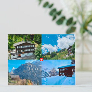 Mürren - Berner Oberland. Cartão postal de suiça