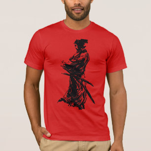 musashi do tshirt da camisa do ninja do samurai