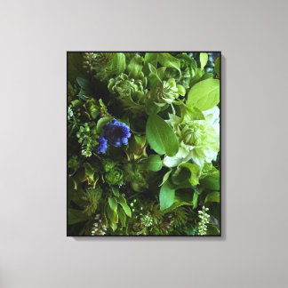 Muscari & Clematis Botanical Canvas Art