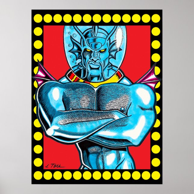 Musclemen de Marte™: Poster Mermaster™ (Frente)