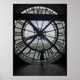 Musée d'Orsay Clock Poster Impressão