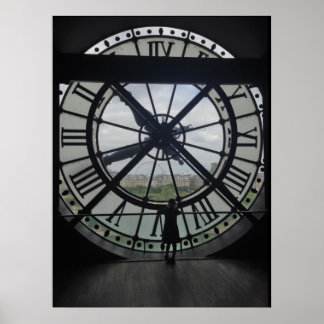 Musée d'Orsay Clock Poster Impressão
