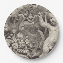 Museu arte prato de papel único 