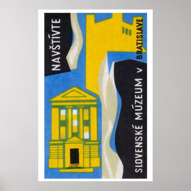 Museu Eslovaco - Impressão Caixa de Fósforos - Art (Frente)