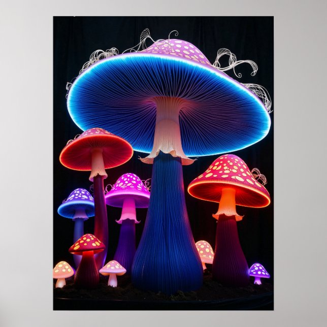 Mushroom Art Poster (Frente)
