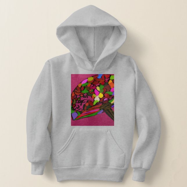 Mushroom Face Character Art Hoodie (Postura )