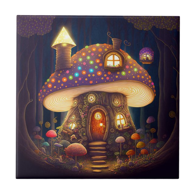 Mushroom House Fantasy Art (Frente)