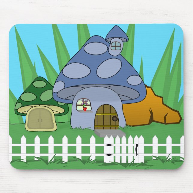 Mushroom House Mousepad (Frente)