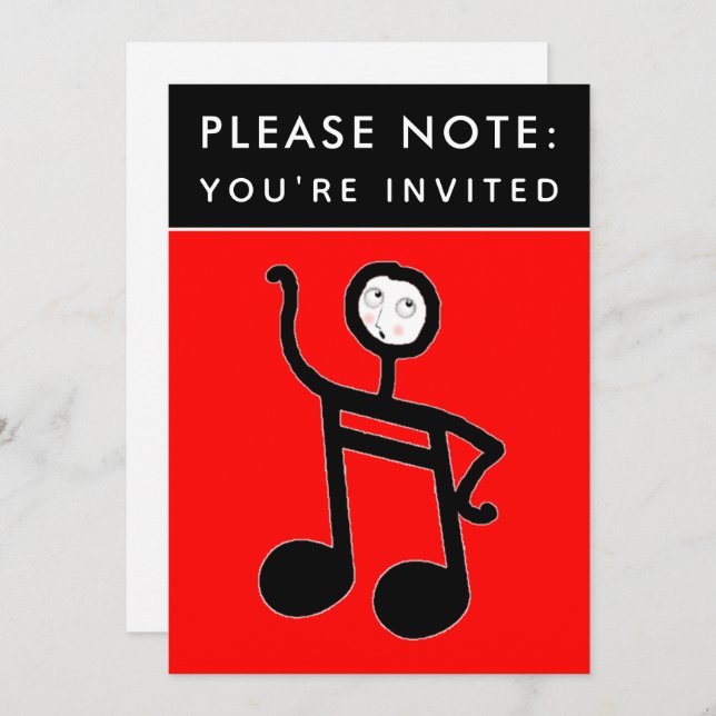 Music Concert Piano Convite (Frente/Verso)