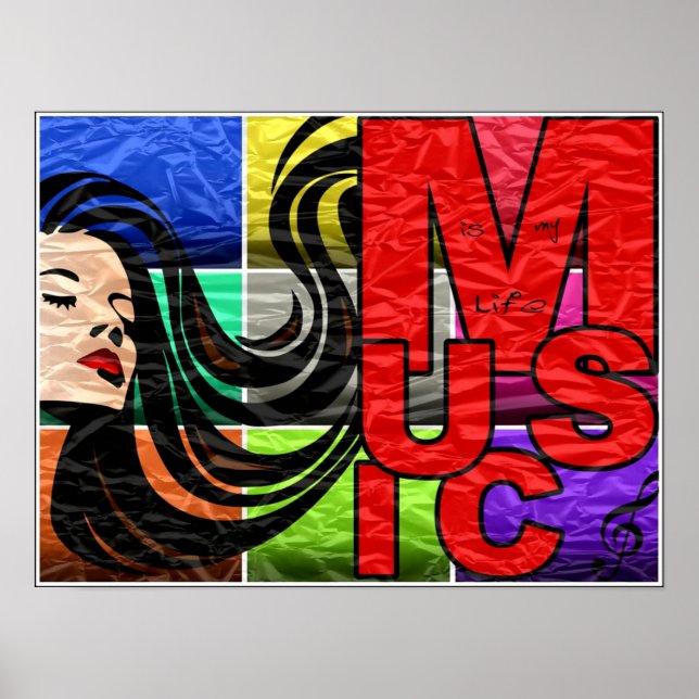 Music Is My Life Poster (Frente)