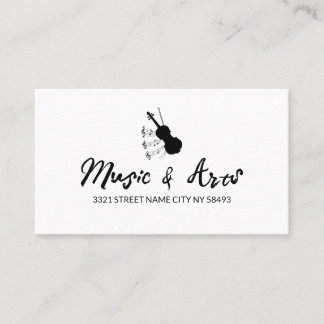 Music Studio Instrutor Cartão de visita